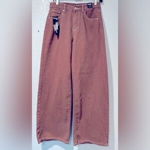 Simple Society Baggy High Rise Mocha Shade Jeans Junior Size 5/27
